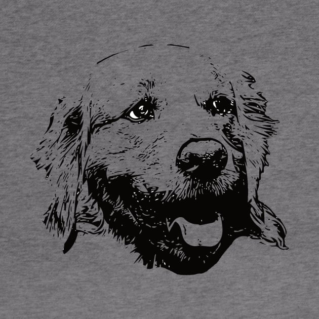 Golden Retriever Face Design - A Golden Christmas Gift by DoggyStyles